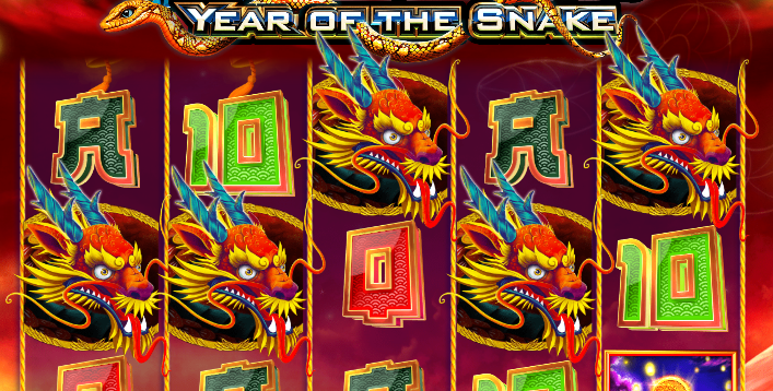 Free Spin floating dragon - year of the snake